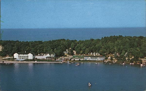 Portage Point Resort (Portage Point Inn) - Vintage Postcard (newer photo)